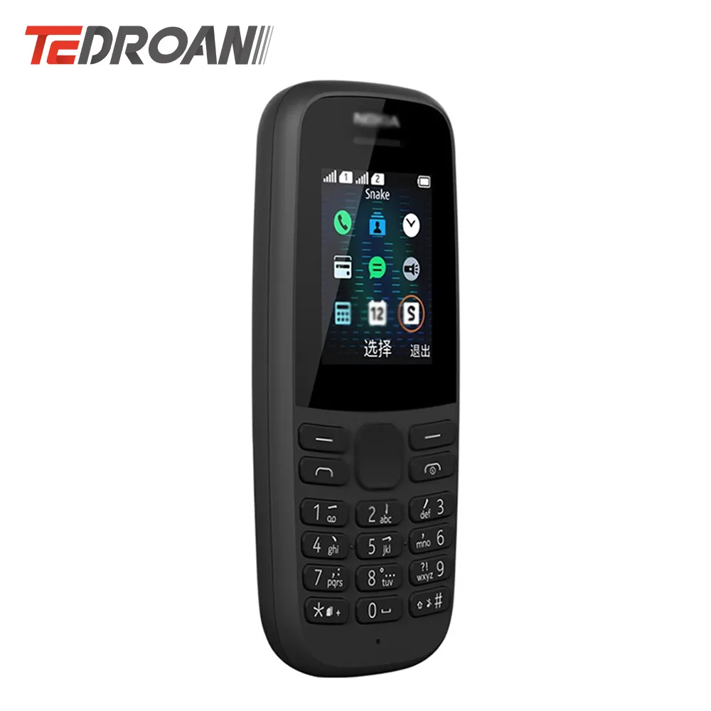 Kleine Mobiele Telefoons Voor Nokia 105 2019 Jaar Met Dual Sim-kaart Hoge Kwaliteit Met Zaklamp Mobiele Telefoons