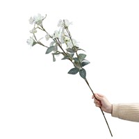 Bouquet décoratif en plastique pour la maison, le bureau, la décoration de jardin, la fête des mères, lotus, fleurs artificielles légères faites à la main