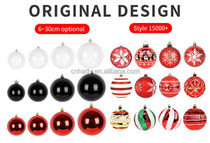 Palla Decorativa di Alta Qualità in Plastica Dorata Glitterata per Capodanno, 6-30CM, Decorazione Natalizia da Appendere per Casa e Feste - Product Image 6