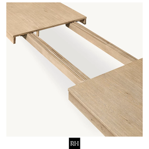 Table à manger extensible RHMAKER RH Furniture Factory, style américain, en bois massif, ensemble de meubles de salle à manger sur mesure pour villa - Product Image 4