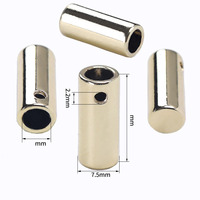 Vente en gros de cordon métallique en alliage de zinc personnalisé Aglet bouchon de cordon vierge embouts de cordon technique de placage pour accessoire de vêtements