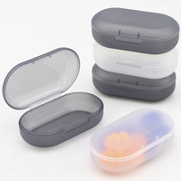 Étui rigide transparent en PP pour aides auditives personnalisées WEISHENG, étui portable pour bouchons d'oreilles pour le sommeil, la natation, le vol et la musique