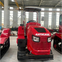 Tracteur à chenilles multifonctionnel KATOCASE pour fermes et vergers avec boîte de vitesses et roulements, rayon de braquage court