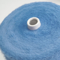 India Hot 100% Nylon Langhaar Puppe Strick garne Verkauf 0,9 cm 1,3 cm Nerz Fancy Dyed Soft Warm Wimpern feder Nylon Garn Stock