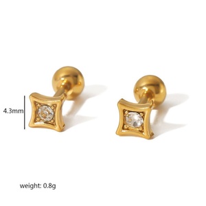 Fashion <b>Fine</b> Women <b>Earrings</b> Set Row Diamonds Statement Vintage Monogrammed CZ Zircon <b>Earrings</b> - Product Image 3