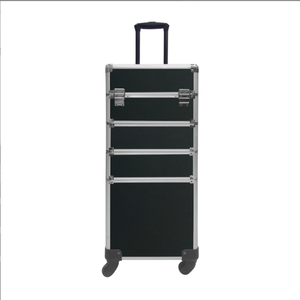 Estuche de tren de maquillaje rodante Estuche organizador de maquillaje de viaje 4 en 1 con estuche de tren de maquillaje clave <span class=keywords><strong>para</strong></span> estilista de manicura Estética - Product Image 3