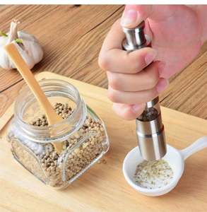 Molinillo de Sal y Pimienta de Acero Inoxidable de Primera Calidad, Suministro de Fábrica, Juego de Molinillos de Sal y Pimienta de Acero Inoxidable - Product Image 3