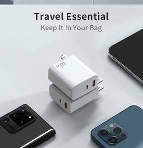 Caricabatterie per Telefono Compatto <span class=keywords><strong>2022</strong></span>, Caricatore GaN 65W, 45W, 18W con 2 Porte USB-C, Adattatore da Viaggio - Product Image 5