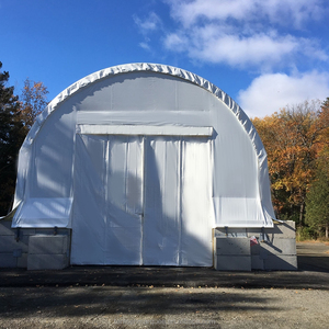 30x50m OEM/ODM 100-150kmH רוח עומס חיצוני אחסון לשפוך כיפת אוהל מחסה האנגר פלדת מבנה מחסן למכירה - Product Image 3