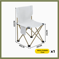 Ensemble de chaises pliantes en métal pour l'extérieur, table portable, camping, pique-nique, jardin, plage, parc, pêche, mobilier moderne, noir, léger