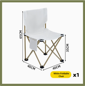 Outdoor Folding Chair Set With <b>Table</b> Portable Camping Picnic <b>Garden</b> Furniture Black <b>Foldable</b> Lightweight Rectangular Design - Product Image 3