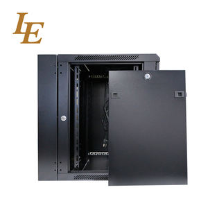 Gabinetes de Pared de Doble Sección Abatibles de 19 Pulgadas, Color Negro RAL9004, con Paneles Laterales Extraíbles, Acero SPCC en Stock - Product Image 3