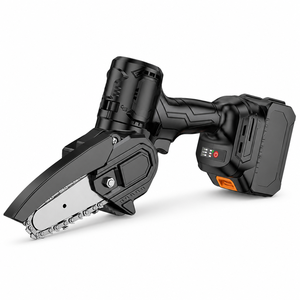 <span class=keywords><strong>Mini</strong></span> tronçonneuse électrique rechargeable, batterie au lithium, <span class=keywords><strong>scie</strong></span> à bois portative, <span class=keywords><strong>scie</strong></span> à élaguer avec chargeur de batterie 4.0Ah - Product Image 1