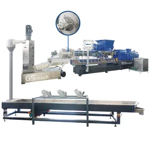 Ldpe Plastic Granule Production Line Masterbatch Producing Pelletizing Double-screw Compound Extrusion Machine
