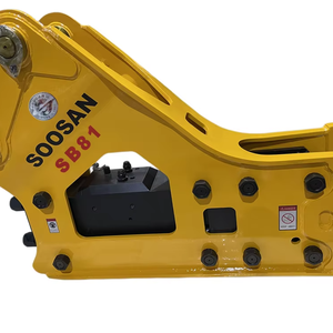 New for SB81 Side Type Hydraulic Breaker with Gearbox 140mm Chisel Diameter for 18-26 Ton Excavators 1 Year Warranty - Product Image 1