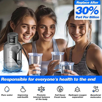 SPRING Healthy Living - Jarra Generadora de Agua Molecular SPE PEM de 1500 ml, 2000 PPB, 10 Minutos para Generar Hidrógeno, 4000 mAh