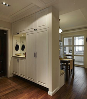 Armoire à chaussures moderne en bois personnalisable et étanche pour l'entrée des hôtels et des appartements