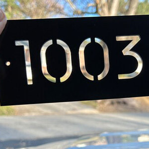 <span class=keywords><strong>Lettres</strong></span> et chiffres d'adresse personnalisés No Led Apartment Number Aluminum Metal Gate Sign - Product Image 5