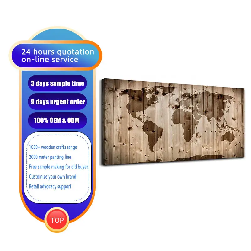 3d wooden world map kids wall art for office vintage nautical living room home decor