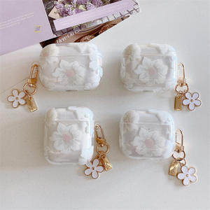 Étui de protection élégant pour écouteurs avec pendentif fleur pour <span class=keywords><strong>Airpods</strong></span> 4 3 /Pro 2 1/2 - Product Image 3