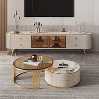 Meuble TV de luxe léger à l'italienne laque minimaliste moderne 30cm étroit pour petits appartements armoire à dalles de roche salon