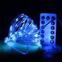 Lumières décoratives LED de style Noël, USB, télécommandées, IP44, multifonctions, à intensité variable, personnalisables, petites