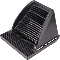 Grille de descente de vidange de bassin de capture carrée en plastique adaptée à la colonne de vidange de bassin de capture carrée de 12 pouces Adaptateur à profil bas pour cour extérieure