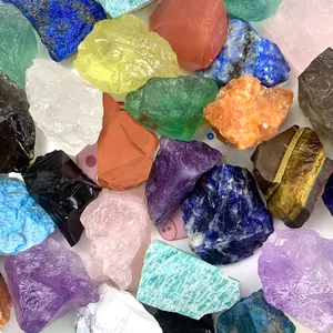 Piedra Natural de cristal sin pulir para decoración del hogar, piedra curativa de alta calidad, al por mayor