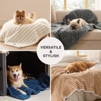 Couverture imperméable pour grands chiens - Couverture douce pour animaux de compagnie en velours côtelé pour protéger le canapé, lavable