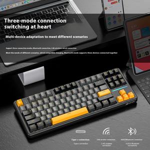 Teclado mecánico inalámbrico Attack Shark X87, junta de tres modos, teclado para juegos grabado lateral personalizado para juegos - Product Image 4