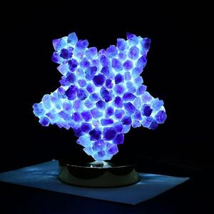 Natural Healing <b>Raw</b> <b>Crystal</b> Lamp Creative LED Bedroom Night Light <b>Crystal</b> Diffuser Lamp Amethyst Gemstone Wedding Home Decor Gif - Product Image 5