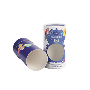 Thiết kế mới Hộp quà tặng Vòng thực phẩm Bao bì giấy ống xi lanh hộp các tông có thể yến mạch trà thực phẩm ống giấy với cửa sổ - Product Image 5