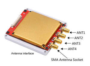 4 порта, диапазон 25 м, низкое энергопотребление, высокоскоростной приемопередатчик для чтения с несколькими метками, модуль Impinj R2000 RFID - Product Image 2