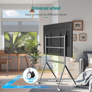 KALOC AS120 Carrello <span class=keywords><strong>TV</strong></span> con <span class=keywords><strong>Supporto</strong></span> a Quattro Gambe, Piantana da Pavimento per <span class=keywords><strong>TV</strong></span> fino a 100 Pollici, <span class=keywords><strong>Supporto</strong></span> a Parete, Espositore Pubblicitario per Schermo Piatto - Product Image 5