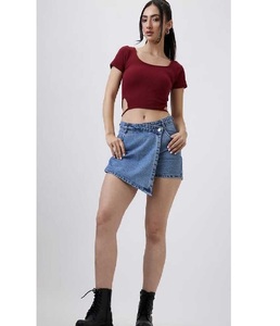 Débardeurs courts en coton extensible pour femmes, tissu doux et respirant, ajustement confortable, superposition, vêtements décontractés, style de voyage en plein air, été - Product Image 1