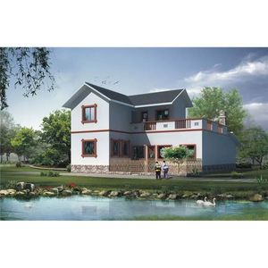 Casa de Campo de Estilo Chino con Estructura de Acero Ligero, Solución de Diseño y Construcción - Product Image 4