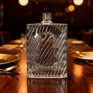 Emballage de bouteille en verre personnalisée pour vin, whisky, brandy, vodka, rhum, <span class=keywords><strong>gin</strong></span>, tequila, 500 ml - Product Image 5