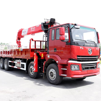 Camión de Carga Pesada Shacman 8x4 con Grúa Hidráulica de 14 Toneladas, Motor Weichai, Monitoreo Remoto, al Mejor Precio