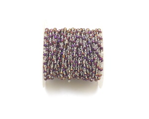 Handmade Sterling Silver Peacock Pyrite Đính Cườm Chuỗi Mân Côi Mặt Brass Đá Quý Rondelle Hình Dạng Vàng Bạc Mạ Dây - Product Image 3