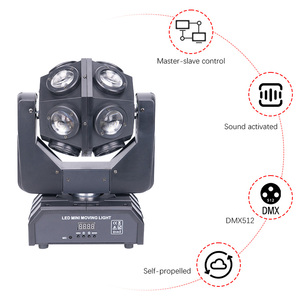 Professionale oem/odm 150W RGBW luce del palcoscenico Disco <span class=keywords><strong>LED</strong></span> <span class=keywords><strong>testa</strong></span> <span class=keywords><strong>mobile</strong></span> 12 pz DMX512 controllo inor corpo per discoteche partito - Product Image 3