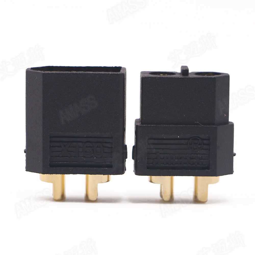 Wholesale Amass Power Supply XT60 Black Connectors Amass XT60 Adapter Connector Plug with Wire