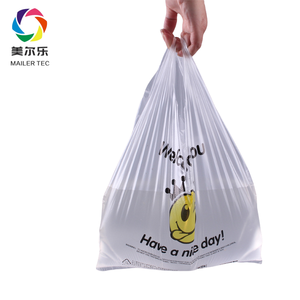 Bolsas de Plástico HDPE Resistentes Desechables con Asa Impresa en Serigrafía para Vendedores de Comida Callejera y Uso Intensivo - Product Image 5