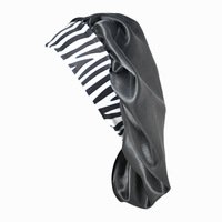 Nouveau bonnet de nuit élastique à large bord pour femme, extra large, en soie, imprimé léopard, à rayures, pour la douche