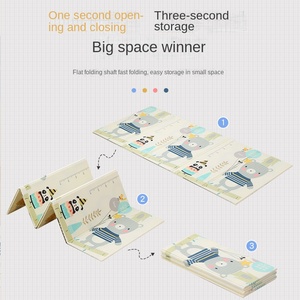 Tikar merangkak lipat mikro-cacat, tikar memanjat plastik tebal untuk anak-anak untuk rumah tangga busa ruang tamu lantai - Product Image 3