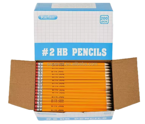 Lápices Redondos Económicos de Fábrica <span class=keywords><strong>Sansan</strong></span>, Ecológicos, de Alta Calidad, para Dibujo Infantil, 2B HB, de Madera, Negros, con Borrador, para Niños - Product Image 1