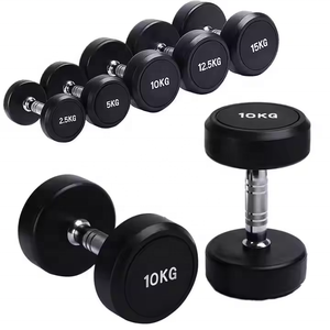 PINJIAN Fitness Basic Gym Equipment Set <strong>Rubber</strong> <strong>Dumbbells</strong> Round <strong>Dumbbells</strong> Ez Curl bar Straight Barbell and <strong>Dumbbell</strong> Barbell Rack - Product Image 3