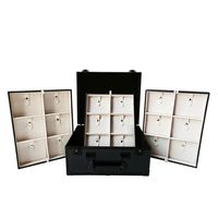 Valise de voyage en métal pour bijoux, organisateur de présentation pour chaînes, bagues et colliers