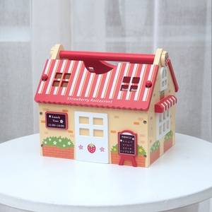 Jouet de cuisine en bois pour enfants, jeu d'imitation de <span class=keywords><strong>restaurant</strong></span> occidental, fruits et légumes à découper, jouets éducatifs en bois pour enfants - Product Image 1