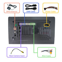 Radio Estéreo para Auto con Reproductor de DVD, Pantalla IPS Universal de 9 Pulgadas, 8 Núcleos, Unidad Principal Android, GPS, Amplificador, Carplay y Android Auto