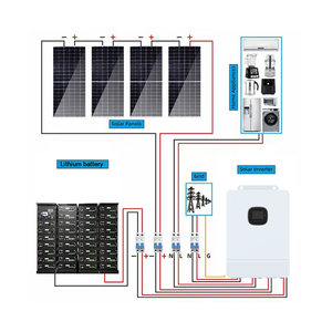 10KW <b>48V</b> Built-in 2 MPPT Solar Controllers 200A <b>Battery</b> Charging AC Input/Output Pure Sine Wave Single off Grid - Product Image 4
